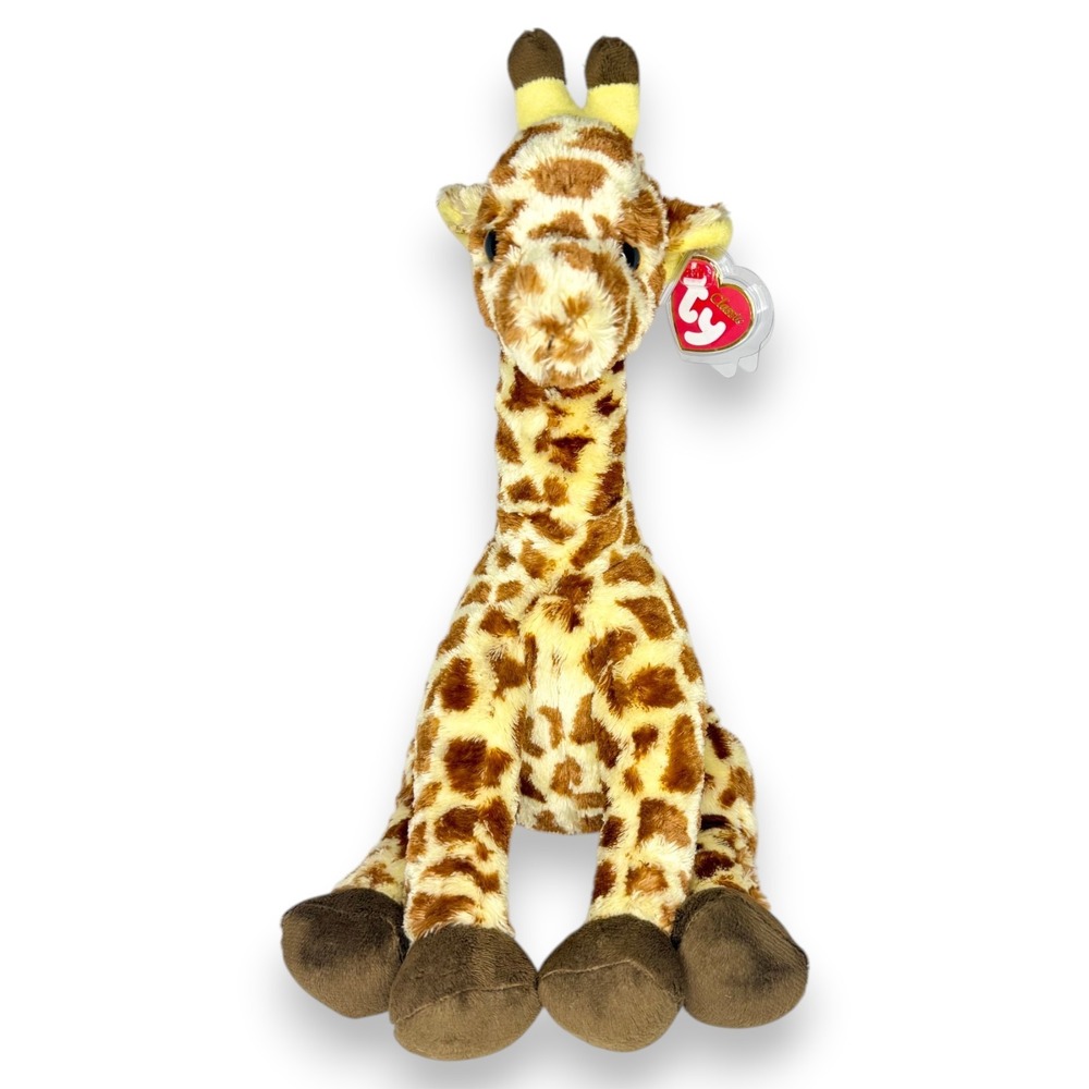 Hightops the Giraffe | Gentle Safari Giant | Mint Heart Tag TY Classic Plush